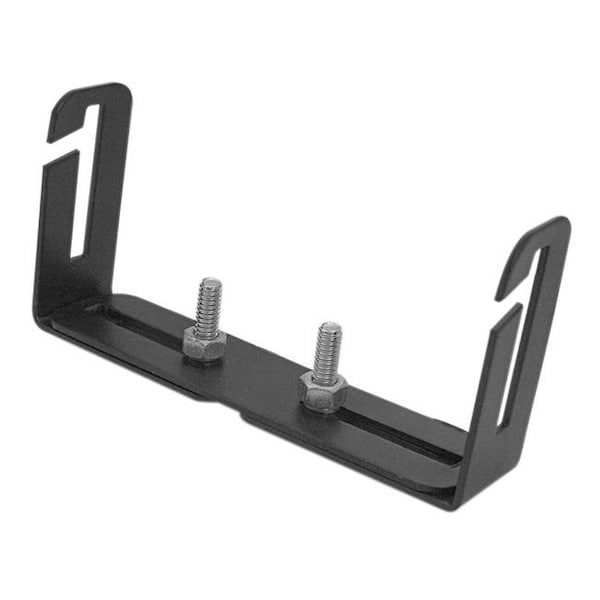 Fasttrack 5.13 to 8.13 in. Adjustable Single Hole Mounting Bracket with Quick Release Sides; Black FA202091 - main